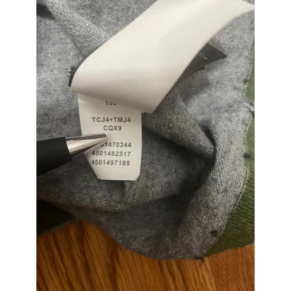 The North Face Quarter Zip Sweater Mens Medium Gray Fleece Lined
